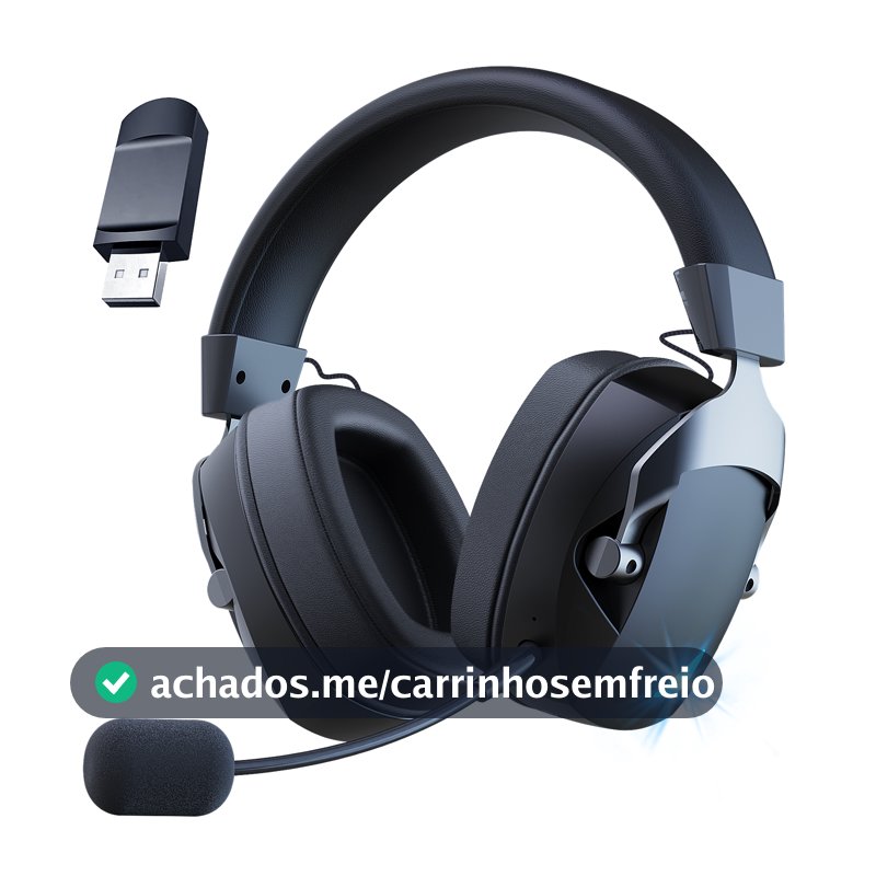 Fone de ouvido para jogos com microfone removível com cancelamento de ruído, entrada com fio 2.4G Bluetooth-USB-3.5mm 3 modos para vários dispositivos