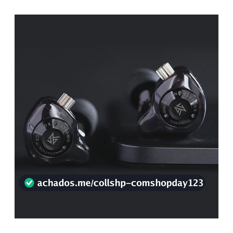 Fone de Ouvido KZ EDX Pro X com Driver Dinâmico, Fone de Ouvido HIFI com Graves Potentes, Fones de Ouvido Esportivos com Cancelamento de Ruído para Música KZ EDX PROX ZSTX ZSN PROX EDC EDA ZVX