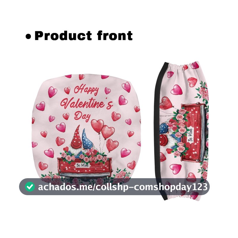 Conjunto de 2 Peças Coloranimal Valentine para Decoração de Andador, Capa de Assento para Andador em Material Elástico para Mulheres