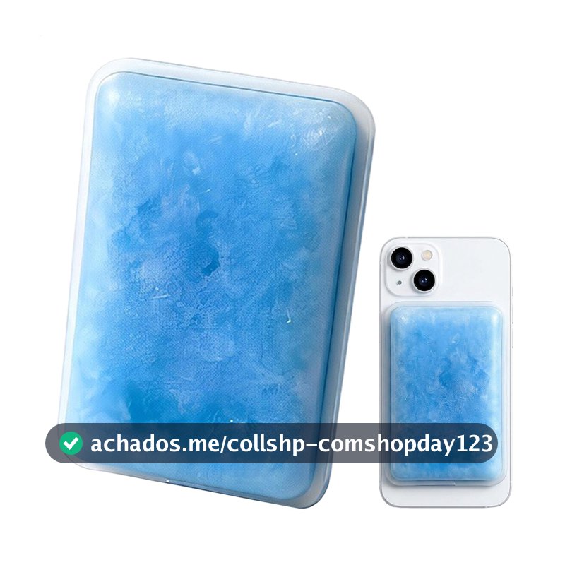Almofada de Resfriamento Portátil PCM para Celular, Reutilizável, Duradoura, Macia, Pacote de Gelo para Smartphone para Jogos, Atividades ao Ar Livre, Vlogs e Viagens